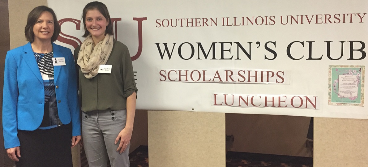 SIU Women's Club 2017 Scholarships Luncheon photo with winner