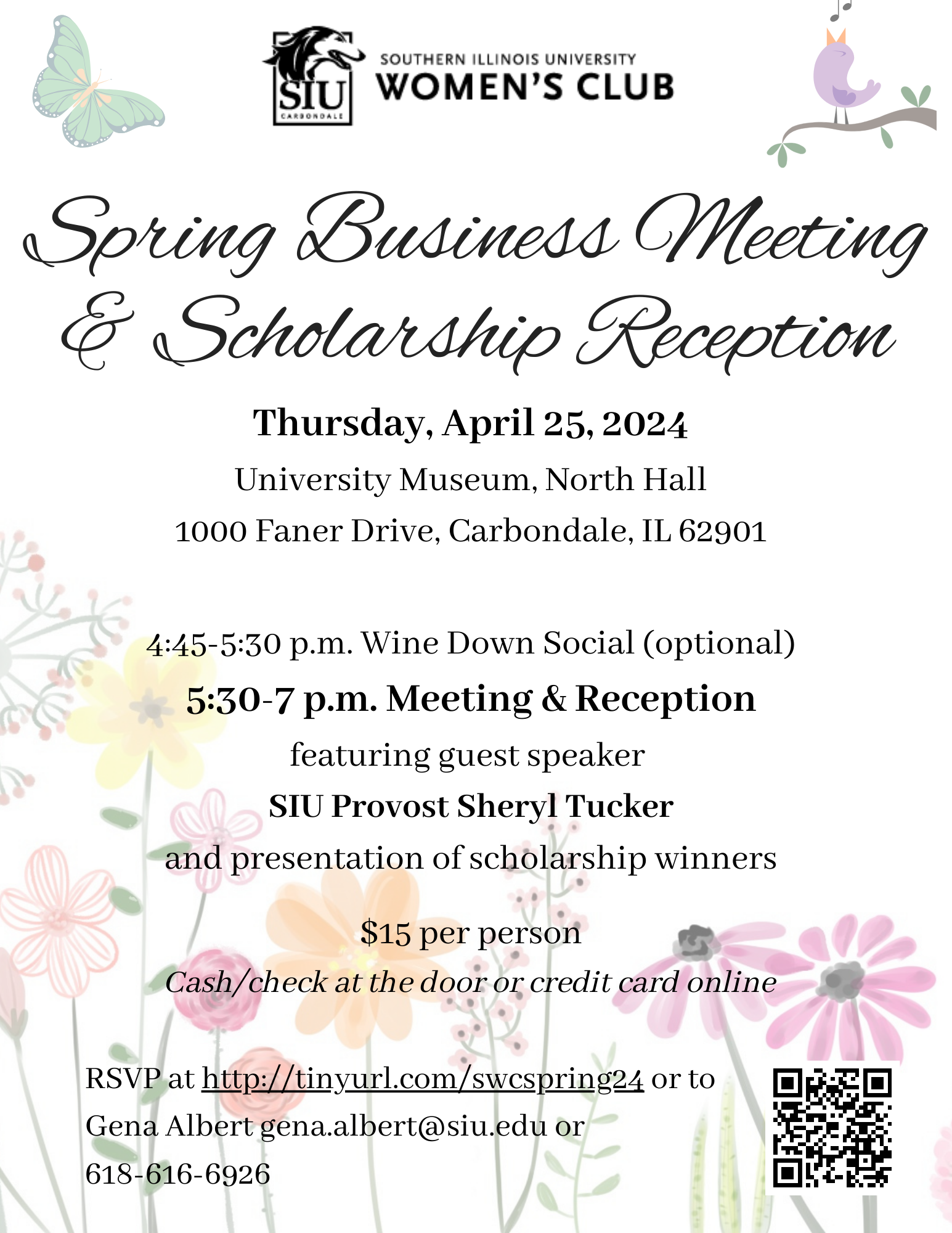 Spring Business Meeting and Scholarship Reception